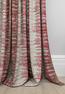 Highbury, Rosso - Made to Measure Curtains